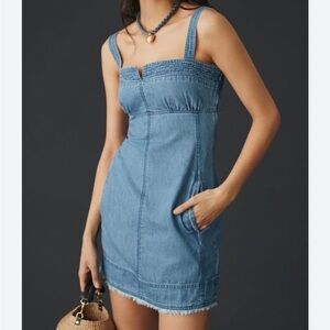 anthropology  pilco Denim Mini Dress size 8